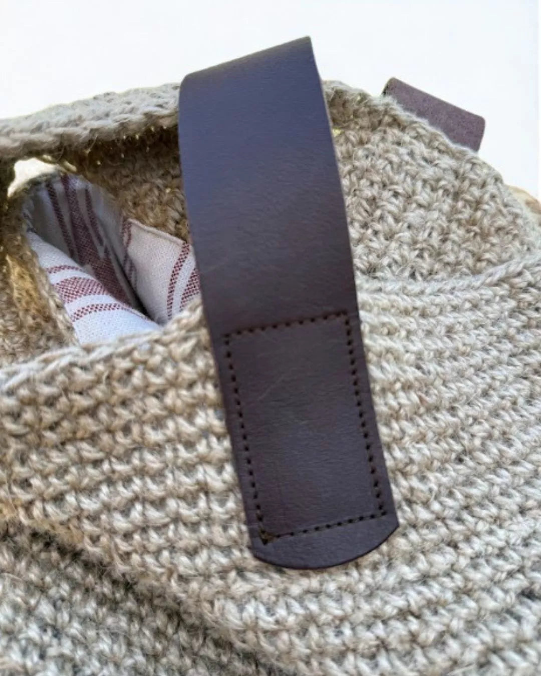 Bolso Bola de yute M con asa en 2 colores