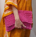 Cartera Creta rafia