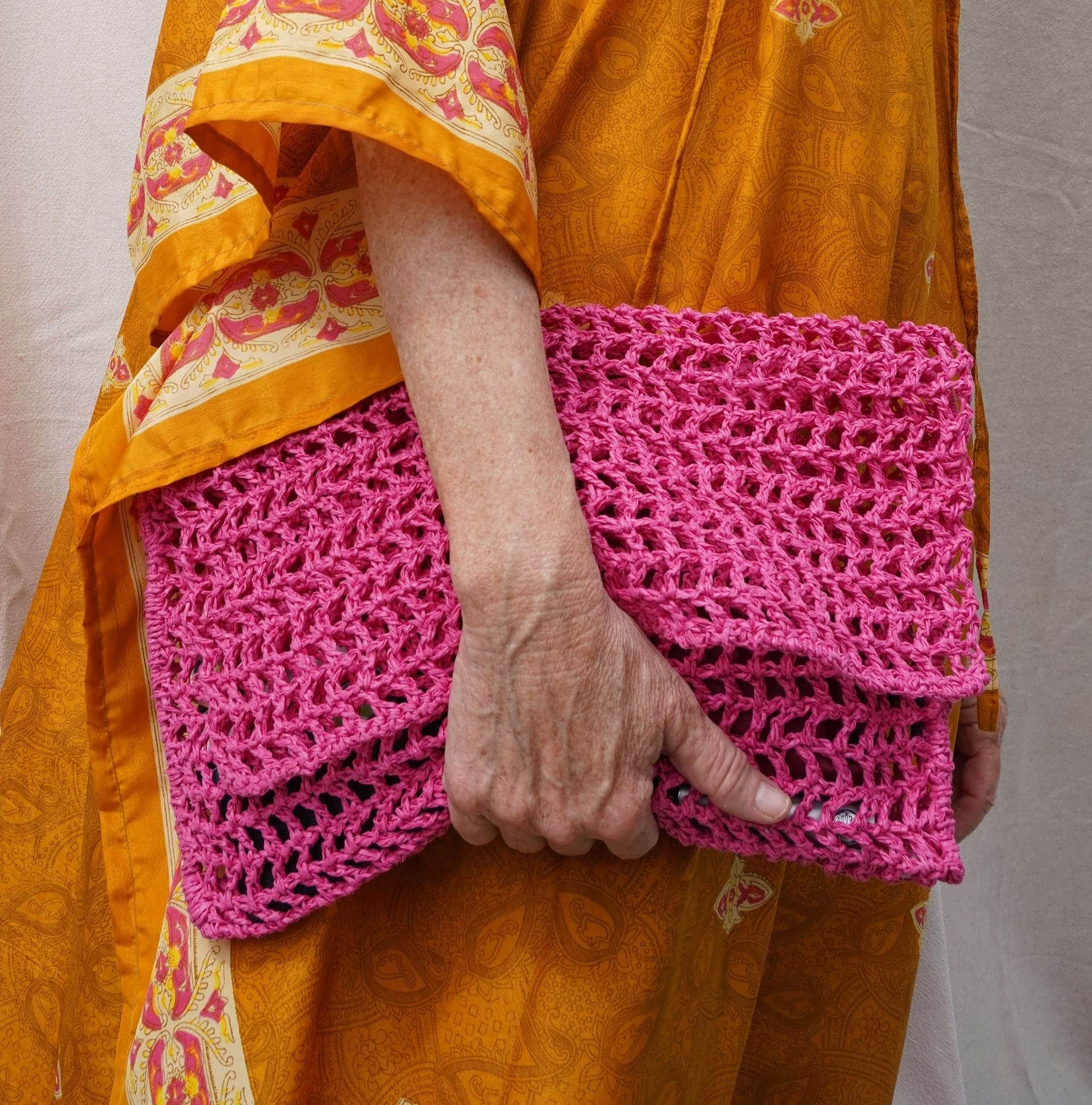 Cartera Creta rafia