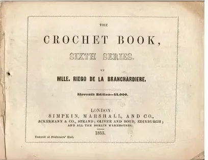 Libros antiguos y crochet tradicional